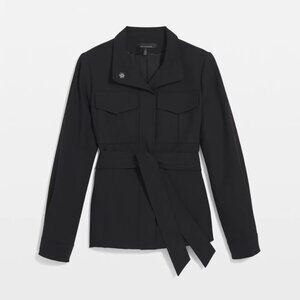 NWT WHITE HOUSE BLACK MARKET belted safari jacket l large